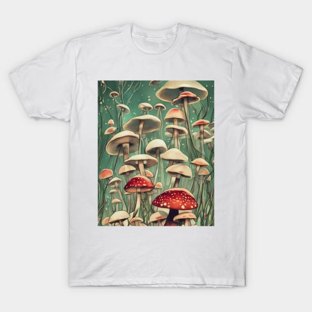 Shrooms T-Shirt by Bizaire